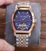 Faux Vacheron Constantin Malte Complications 2-Tone Rose Gold Blue Dial Watches